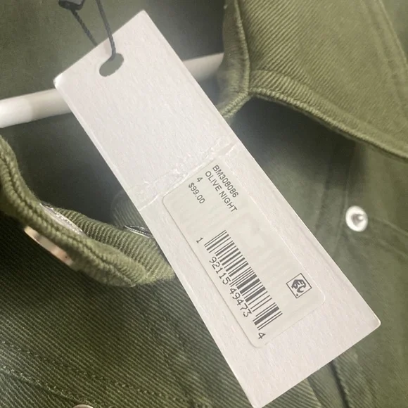 NWT…Steve Madden new with tags size 6 green denim dress - Picture 4 of 5